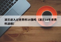 波兰进入过世界杯16强吗（波兰18年世界杯战绩）