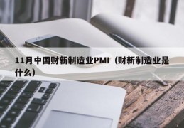 11月中国财新制造业PMI（财新制造业是什么）